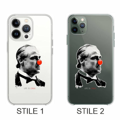 Cover Compatibile Con Tutti i Modelli iPhone - LIFE IS A CIRCUS - Trasparente UltraSottili AntiGraffio Antiurto Case Custodia Marca