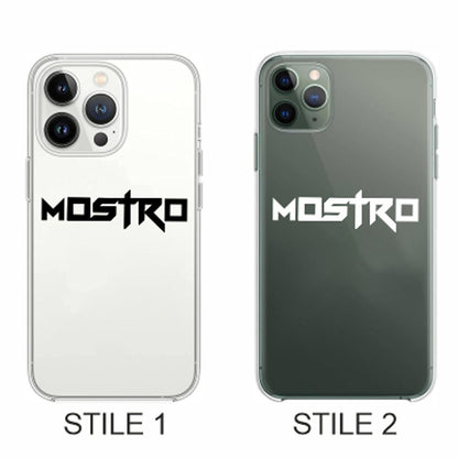 Cover Compatibile Con Tutti i Modelli iPhone - MOSTRO  - Trasparente UltraSottili AntiGraffio Antiurto Case Custodia Marca