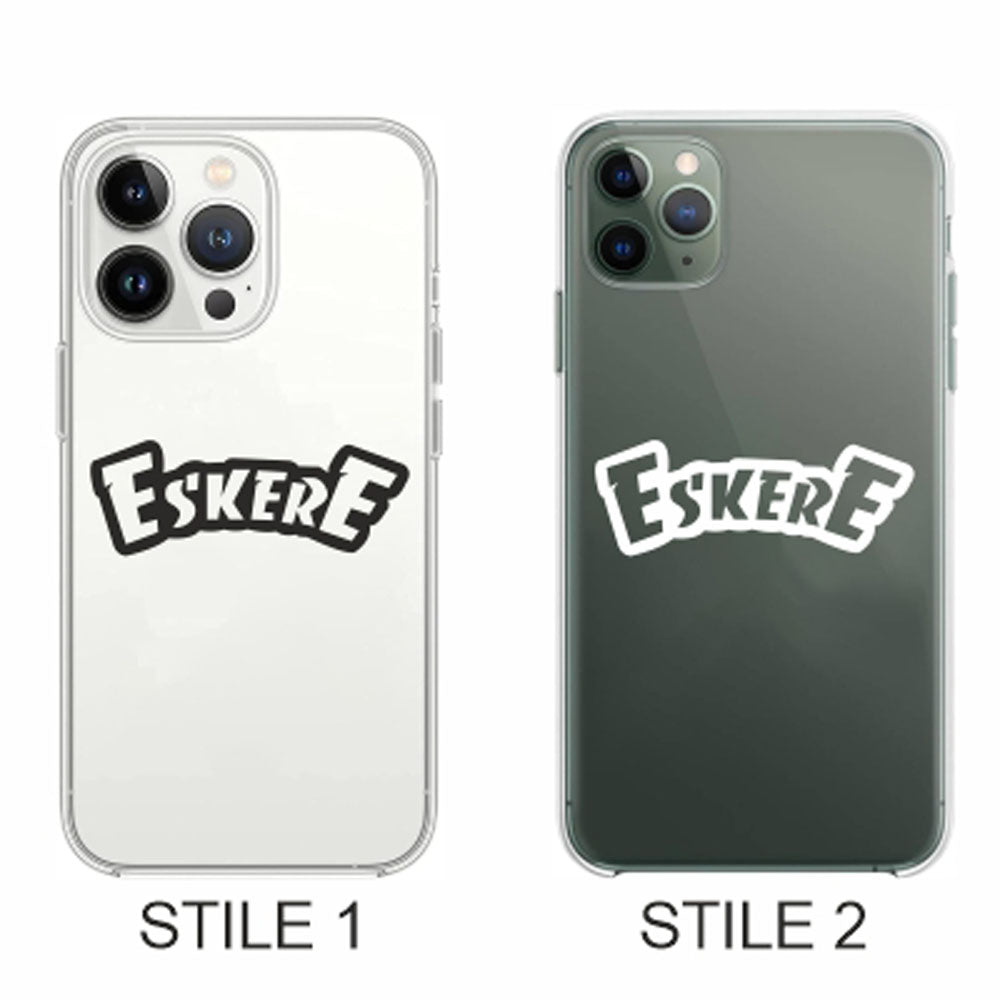 Cover Compatibile Con Tutti i Modelli iPhone - ESKERE - Trasparente UltraSottili AntiGraffio Antiurto Case Custodia Marca