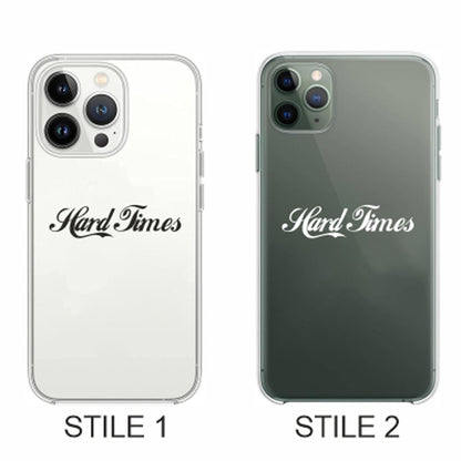 Cover Compatibile Con Tutti i Modelli iPhone - HARD TIMES  - Trasparente UltraSottili AntiGraffio Antiurto Case Custodia Marca