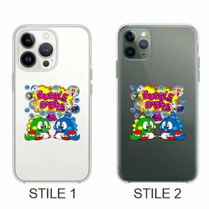 Cover Compatibile Con Tutti i Modelli iPhone - BUBBLE BOBBLE - Trasparente UltraSottili AntiGraffio Antiurto Case Custodia Marca