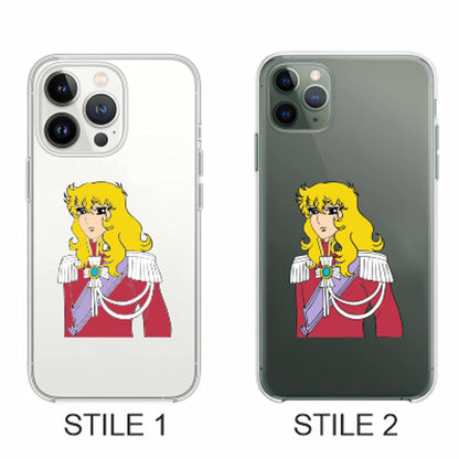 Cover Compatibile Con Tutti i Modelli iPhone - LADY OSCAR - Trasparente UltraSottili AntiGraffio Antiurto Case Custodia Marca