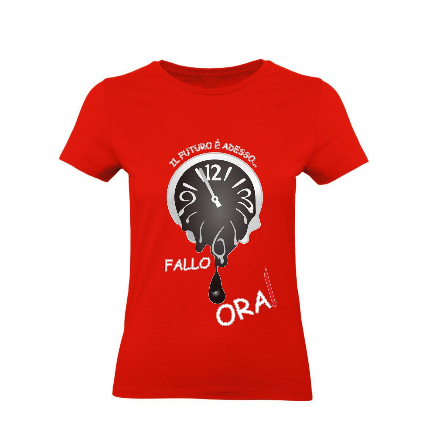 T-Shirt Uomo, Donna & Bambino - IL FUTURO È ADESSO - Maglietta Maglia Tshirt Super vestibilità Top qualità