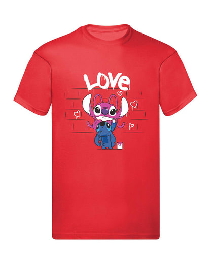 T-Shirt Uomo Donna & Bambino - MURALES LOVE  - Maglietta Maglia Tshirt Super vestibilità Top qualità