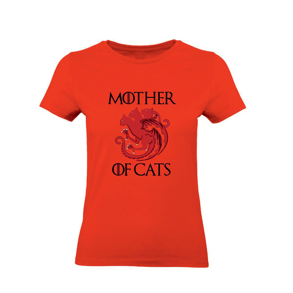 T-Shirt Donna & Bambino - MOTHER OF CATS - Maglietta Maglia Tshirt Super vestibilità Top qualità - Social Crazy