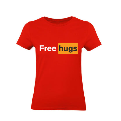 T-Shirt Uomo, Donna & Bambino - FREE HUGS - Maglietta Maglia Tshirt Super vestibilità Top qualità