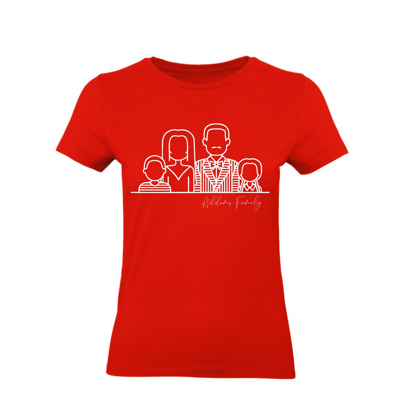 T-Shirt Uomo Donna & Bambino - LA FAMIGLIA ADDAMS - Maglietta Maglia Tshirt Super vestibilità Top qualità