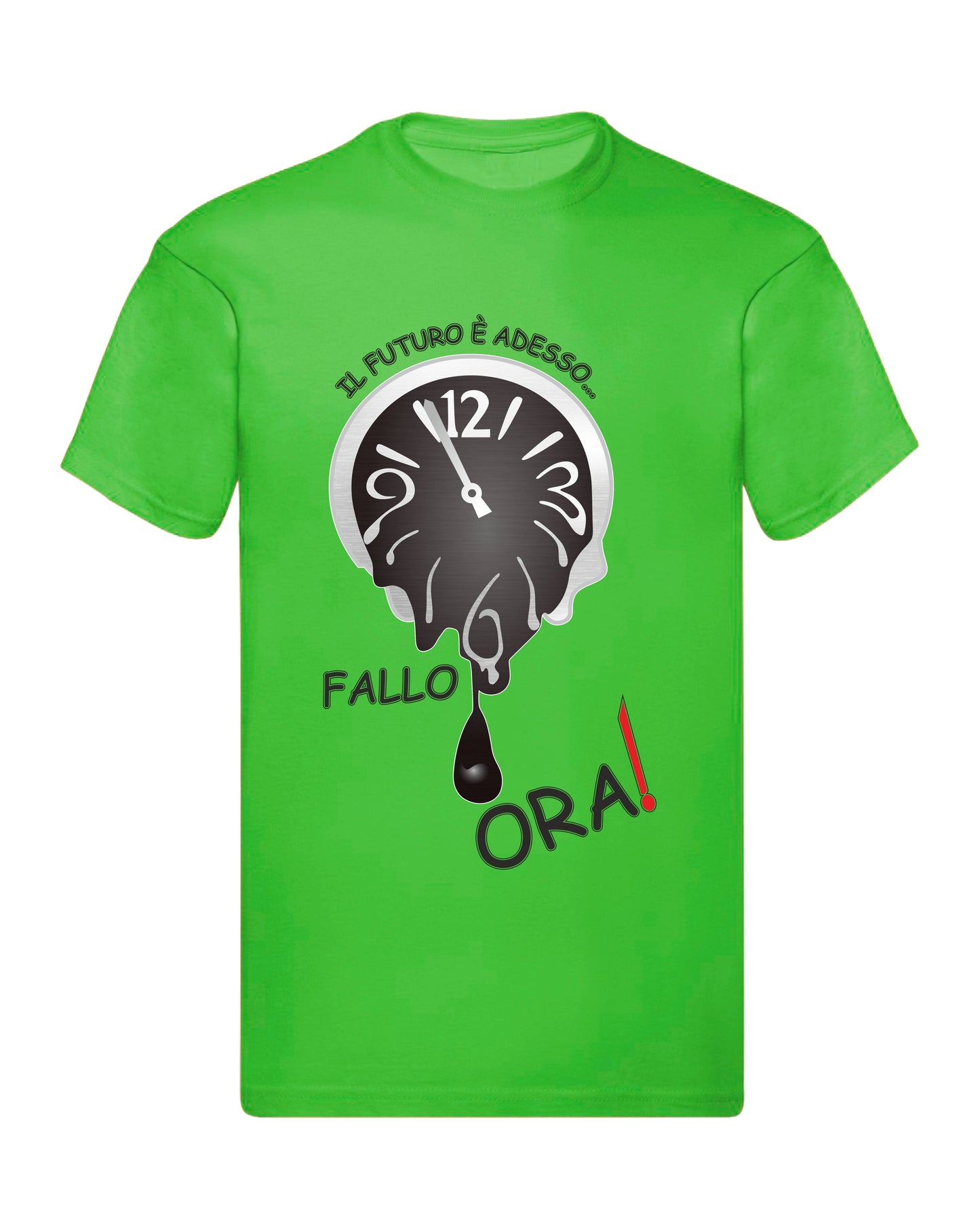 T-Shirt Uomo, Donna & Bambino - IL FUTURO È ADESSO - Maglietta Maglia Tshirt Super vestibilità Top qualità